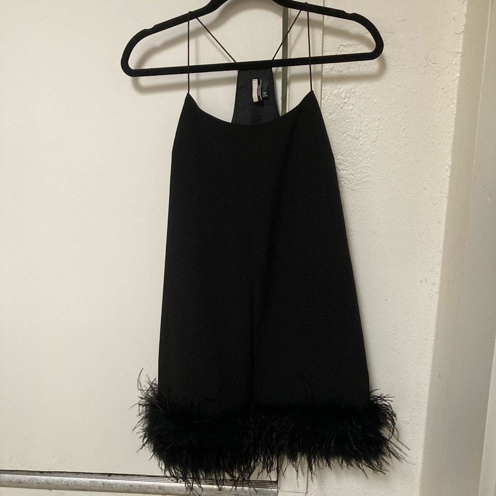 Top shop  feather bottom swing babydoll mini dress